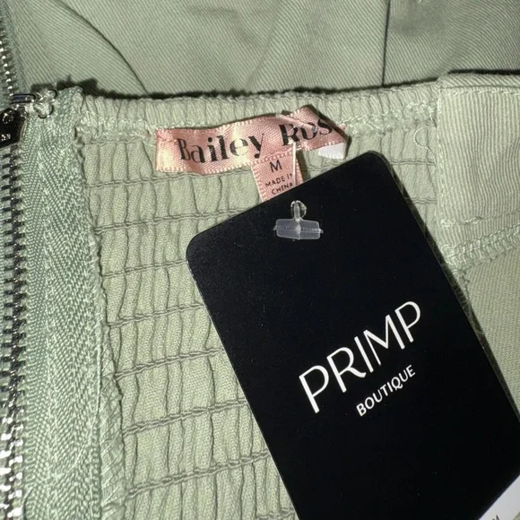 Strapless Green Dress - Picture 3 of 5